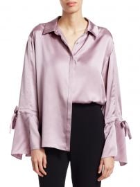 Cinq    Sept - Elisia Silk Blouse at Saks Fifth Avenue